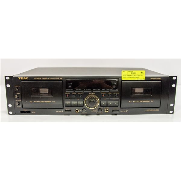 Teac Rack TEAC W-860R DOUBLE CASSETTE DECK - RACK MOUNTABLE