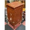 Image 2 : VINTAGE WOODEN LOCKABLE CABINET - PAINTED BROWN