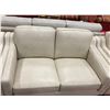 Image 3 : BEIGE GENUINE LEATHER SOFA, LOVESEAT & CHAIR SET