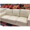 Image 4 : BEIGE GENUINE LEATHER SOFA, LOVESEAT & CHAIR SET