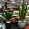 Image 1 : PAIR OF ARTIFICIAL POTTED CACTUS PLANTS