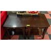 Image 2 : PAIR OF BROWN WOODEN END TABLES