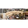Image 1 : LARGE BEIGE FABRIC  SECTIONAL