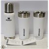 Image 1 : NEW STANLEY THERMOS & 2 MATCHING STANLEY GO MUGS
