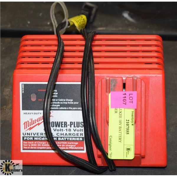 MILWAUKEE 18V BATTERY CHARGER