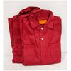 Image 1 : 2 PAIR RED COVERALLS SIZE 64