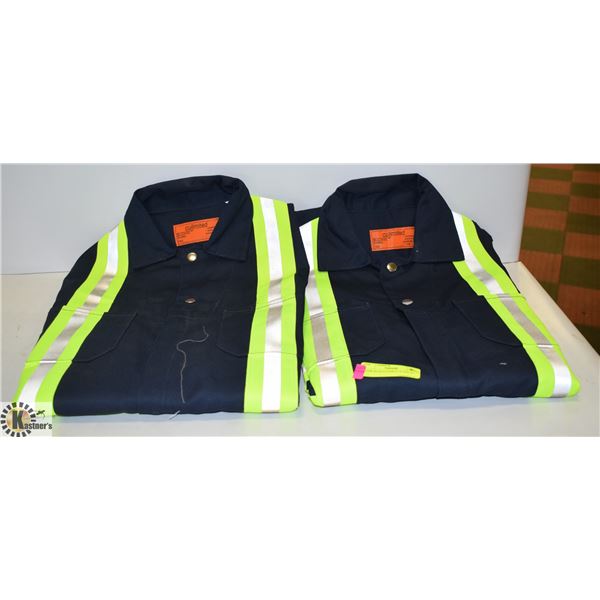 2 PAIR BLUE COVERALLS SIZE 42