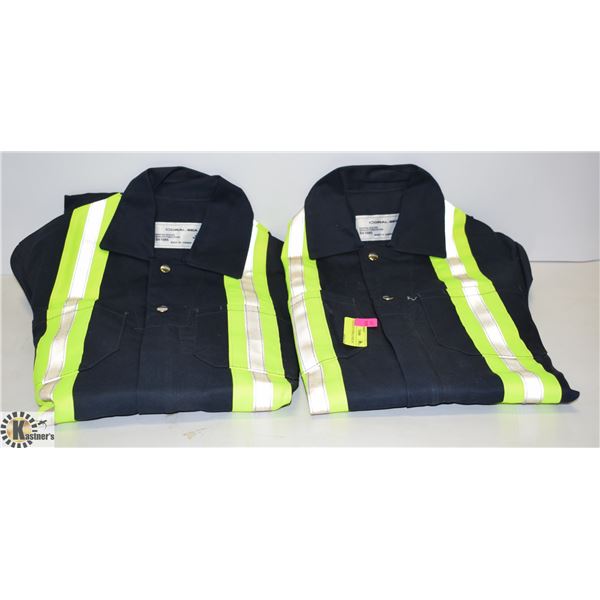 2 PAIR BLUE COVERALLS SIZE 34T