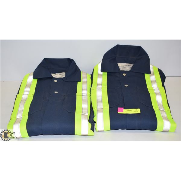 2 PAIR BLUE COVERALLS SIZE 34T