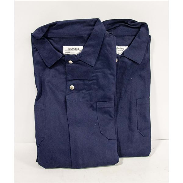 2 PAIR BLUE ONE PIECE COVERALLS SIZE 66T