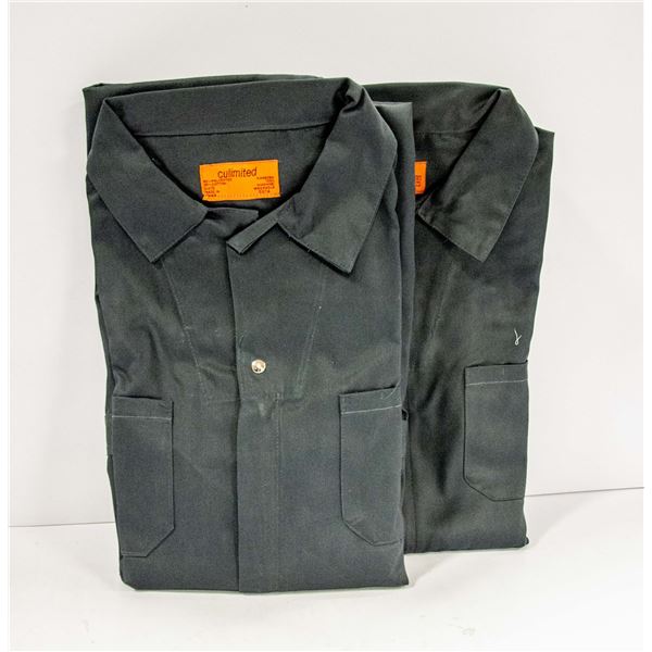 2 PAIR GREY ONE PIECE COVERALLS SIZE 38T