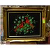 Image 1 : GOLD FRAMED OIL ON CANVAS BIRD PAINTING