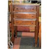 Image 1 : VINTAGE WOOD SEWING CABINET APPROX H-26" W-13.5"