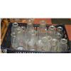 Image 1 : PLASTIC CRATE OF GLASS MILK BOTTLES