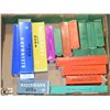 Image 1 : BOX OF HO SCALE TRAIN CARS AND ENGINES