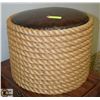 Image 1 : ROPE OTTOMAN APPROX DIAMETER 20"