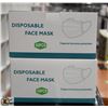 Image 1 : 2 BOXES OF 50 (100 TOTAL) DISPOSABLE FACE MASKS