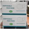 Image 1 : 2 BOXES OF 50 (100 TOTAL) DISPOSABLE FACE MASKS