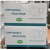 Image 1 : 2 BOXES OF 50 (100 TOTAL) DISPOSABLE FACE MASKS