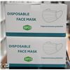 Image 1 : 2 BOXES OF 50 (100 TOTAL) DISPOSABLE FACE MASKS