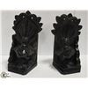 Image 1 : PAIR OF HEAVY CARVED BOOKENDS