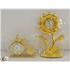 Image 1 : PAIR OF MANTEL DECOR CLOCKS