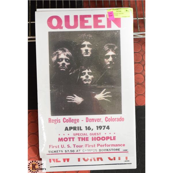 QUEEN CONCERT POSTER - REPRODUCTION