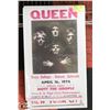 Image 1 : QUEEN CONCERT POSTER - REPRODUCTION