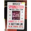 Image 1 : BRUCE SPRINGSTEEN CONCERT POSTER - REPRODUCTION