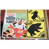 Image 1 : METAL SIGNS,BEAR/MOOSE CROSSING,FROSTED FLAKES,+