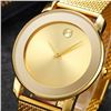 NEW MOVADO STYLE GOLD TONE CASUAL CLASSIC 44MM