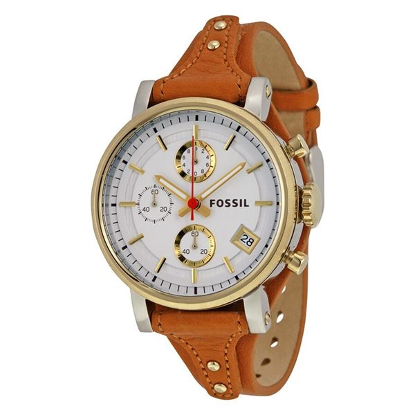 NEW FOSSIL TRIPLE CHRONO 38MM WHITE DIAL MSRP $245