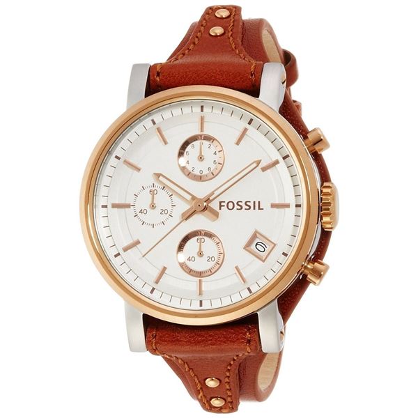 NEW FOSSIL TRIPLE CHRONO 38MM WHITE DIAL MSRP $245