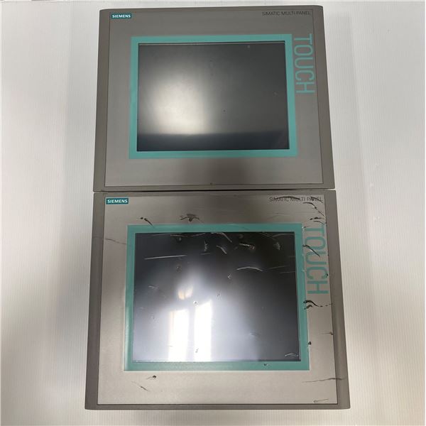 (2) Siemens 6AV6 643-0CD01-1AX1 MP277 10" Touch Screens