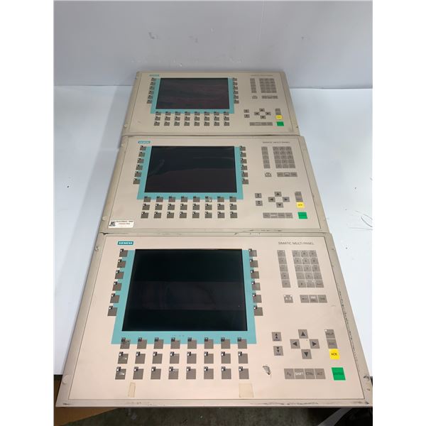 (3) Siemens 1P 6AV6 542-0AG10-0AX0 Multi Panel