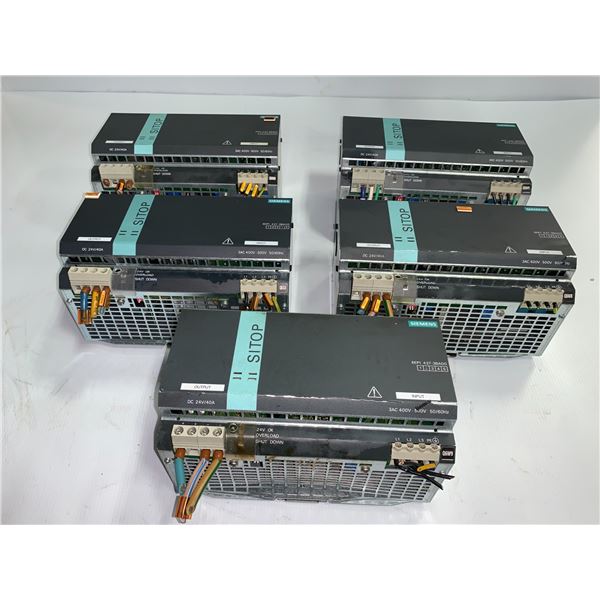 (5) Siemens # 6EP1437-3BA00 Sitop Power Modules