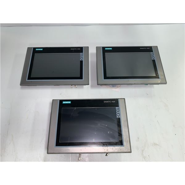 (3) - Siemens 6AV2 124-0JC01-0AX0 TP900 Comfort Touch Screens