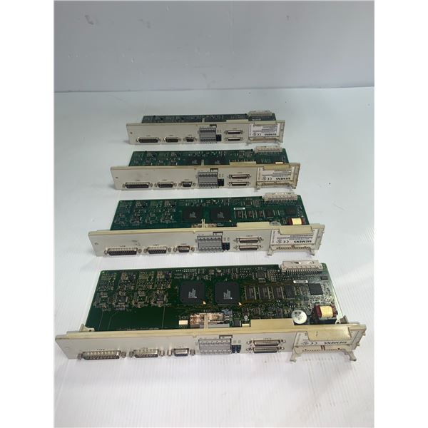 (4) Siemens #6SN1118-0DJ23-0AA2 Circuit Boards