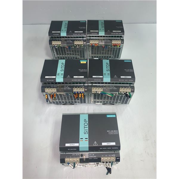 (5) Siemens # 6EP1436-3BA00 Sitop Power Modules