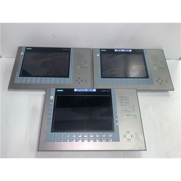 (3) Siemens # 1P 6AV2 124-1MC01-0AX0 Screens