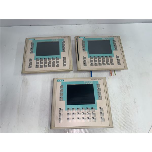 (3) Siemens # 1P 6AV6 642-0DA01-1AX1 Screens