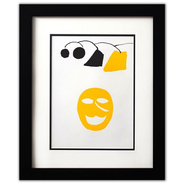 Alexander Calder- Lithograph "DLM221 - Masque jaune"