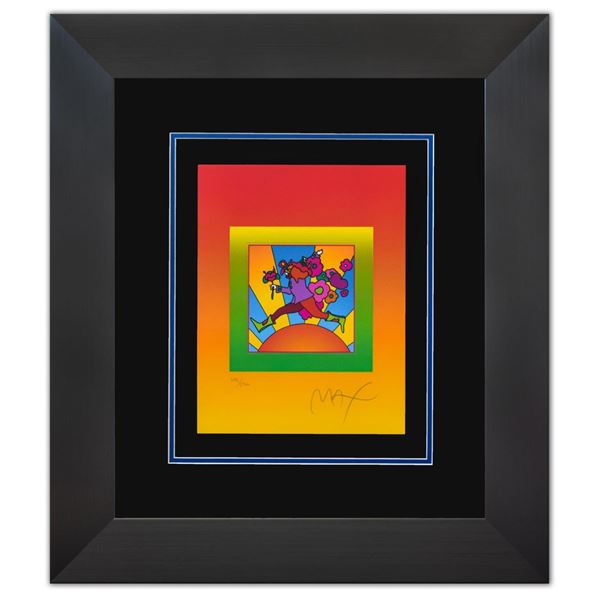 Peter Max- Original Lithograph "LOWER JUMPER OVER SUNRISE  VER I"