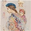 Image 2 : "Guatemalan Mother and Baby" Limited Edition Lithograph by Edna Hibel (1917-2014), Numbered and Hand
