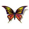 Patricia Govezensky- Original Painting on Cutout Steel "Butterfly CLXXVI"