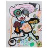 Image 1 : Paul Kostabi, "Forgetting What I am Rebeling Against" Hand Signed Original Painting with Letter of A