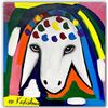 Image 1 : Menashe Kadishman- Original Acrylic on Canvas "Untitled"
