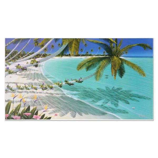 Dan Mackin, "First Swim" Limited Edition Lithograph, Numbered and Hand Signed with Letter of Authent