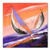 Image 1 : Natalia Sinkovsky, "Bright Sunset" Original Acrylic Painting on Canvas, Hand Signed with Letter of A