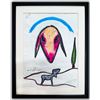 Image 1 : Menashe Kadishman- Pastel on Paper "Untitled"